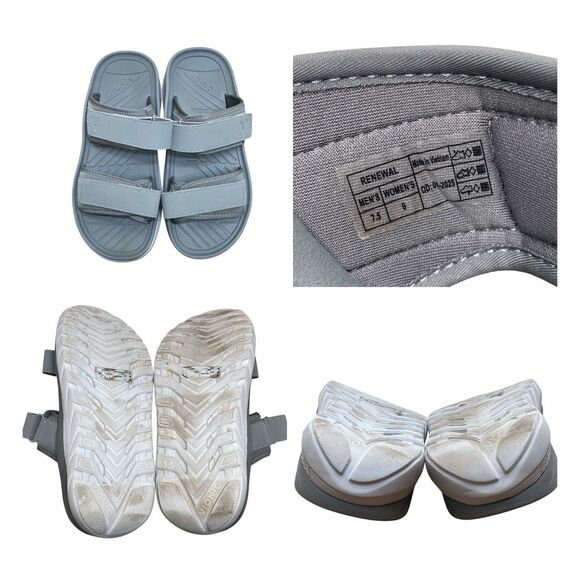 Vionic Renewal Women Sz 9 Grey  Adjustable Recovery Flip Flop Sandals (HF29) - Picture 7 of 7